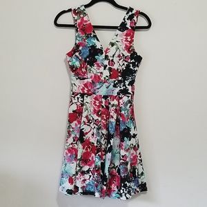 Watercolor Floral Spring Dress